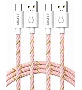 USB C Cable 10FT 2Pack,3A Fast Charging USB A to USB C Nylon Braided Type C | SIIIUYF, USB to USB...