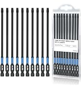 AXELORD 10-Piece Magnetic Torx Screwdriver Bit,1/4 "Hex Shank TT25 S2 Steel Security Torx Bit Tam...