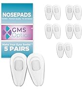 GMS Optical 2.8mm Extra-Thick / 13mm Short Length - Air Bag Soft Silicone Tear Drop Nose Pads, Sl...