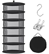 Huolacove Herb Drying Rack Hanging Collapsible Drying Net for Garden Hydroponic Plant, Flowers, H...