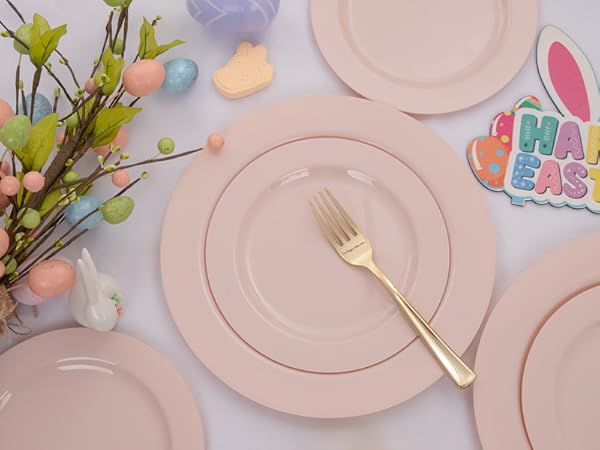 Pink Plastic Plates