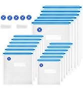 Sous Vide Bags 25Pcs, Reusable BPA Free Vacuum Sealer Bags Vacuum Food Storage Bag for Cooking/Fo...
