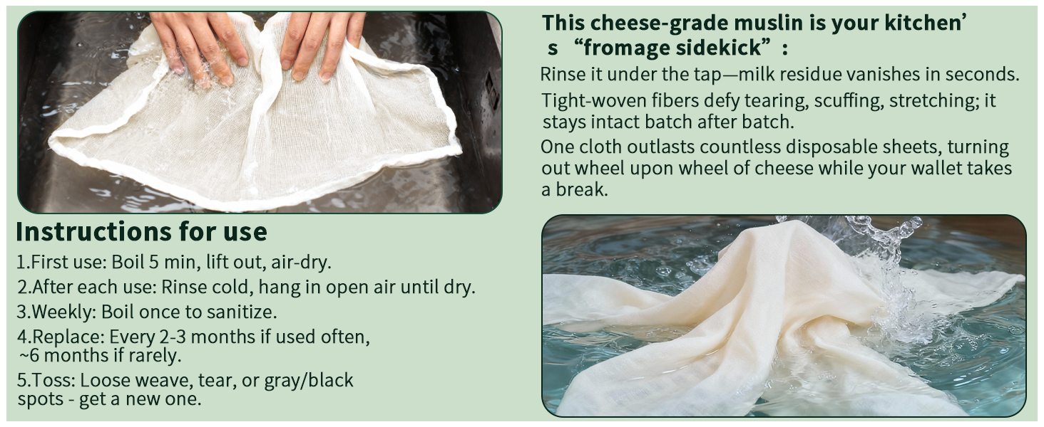 Cheesecloth for Straining
