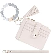 Airkit Keychain Wallet with Bracelet RFID Blocking Wristlet Credit Purse Card Holder, Silicone Be...