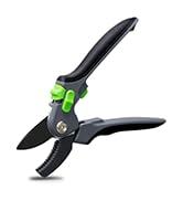 GDOMI Garden Shears with Stainless Steel Blade, Precision Pruning Shears for Plants, Ergonomic Ga...