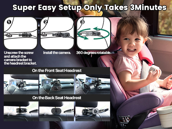 GreenYi WIFI Baby Camera for 3-Min Easy Installation