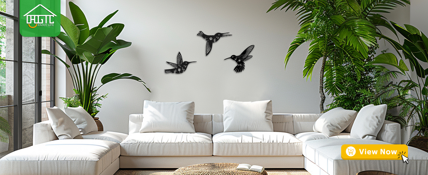 metal hummingbird wall decor