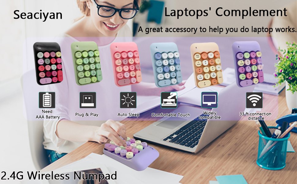 bluetooth number pad for laptop
