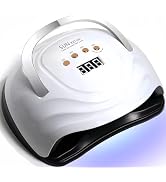 UV LED Nail Lamp with 81 Beads, 380W Nail Curing Lamps for Gel Polish with Automatic Sensor/4 Tim...