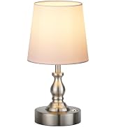 PARTPHONER Mini Cordless LED Table Lamp, 5200mAh Rechargeable Battery Operated Lamp, 3-Level Brig...