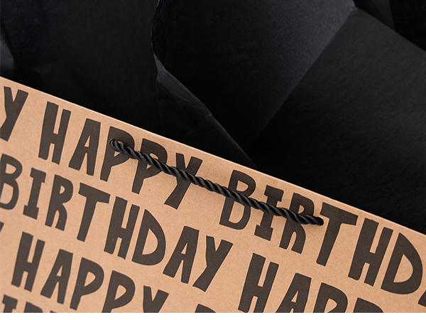 kraft birthday gift bag for men