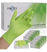 FINITEX Nitrile Disposable Latex-Free Gloves Green - 3.5mil 1000PCS Powder-Free Gloves Cleaning M...