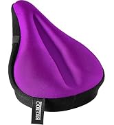 Bikeroo Comfort Bike Seat Cushion - Padded Gel Cover for Exercise, Mountain & Road Bikes, Univers...