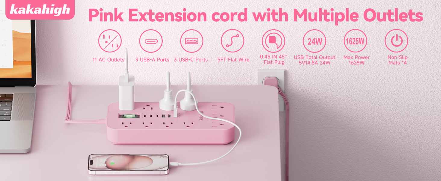 colorful extension cord