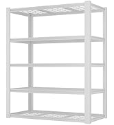 Homdox 3000LBS Heavy Duty Garage Shelving, 5 Tier Adjustable Storage Shelves, 48" W x 24" D x 72"...