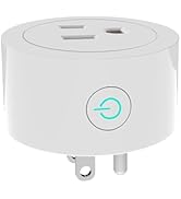 Smart Plug, ELELINK Wi-Fi Outlet Plug Dual with Voice Control, Remote Control & Timer Function, S...