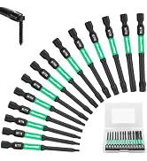 GRENPRO Torx Bit Set 14pc Impact Driver Bit Set, Magnetic Torx Screwdriver Set, Security Bit Set,...