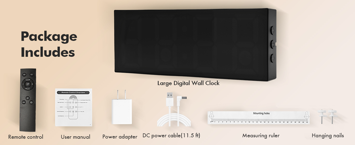 Digital Wall Clock