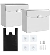 2 Pcs Sanitary Napkin Disposal Receptacle Stainless Steel Napkin Receptacle Tampon Disposal Bin w...