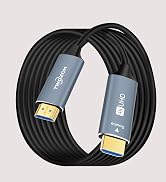 Twozoh Fiber Optic HDMI Cable 15FT, 4K Fiber HDMI to HDMI Cable 4K/60Hz (4:4:4 HDR10 HDCP2.2) 144...
