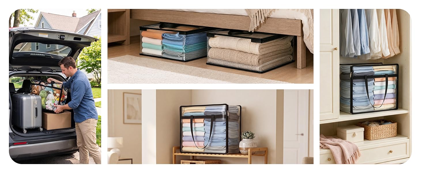 clear storage bags