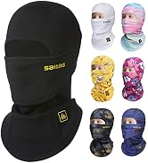 SAITAG Kids Balaclava Ski Mask Winter Warm Fleece Full Face Mask for Boys Girls, Cold Weather Gea...