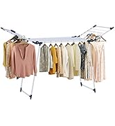 YUBELLES Gullwing Drying Rack, Clothes Drying Rack, Foldable Laundry Rack for Indoor and Outdoor ...