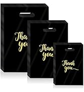 WhizToys Thank You Bags with Handles, 330 Pcs Plastic Shopping Bags,Thank You Gift Boutique Goodi...