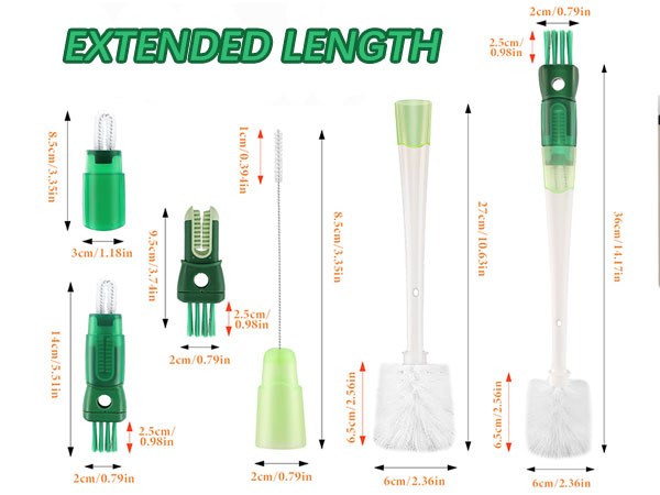 water bottle brushes