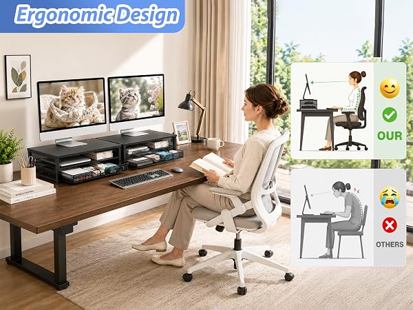 monitor stand for desk organizers and accessories computer stand riser office organization desktop