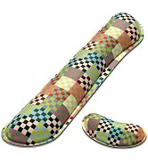 Dapesuom Enlarge Keyboard Wrist Rest Set,Memory Foam,Non-Slip,VintageMulti | Cute Memory Foam Wri...