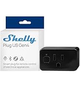 Shelly Smart Plug UL, WiFi, Bluetooth, Zigbee, Matter Outlet with Power Metering, Works with Home...