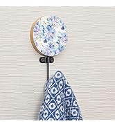 Indian Shelf 1 Piece Wood Boho Wall Hooks for Hanging Coats, Bags, Backpack Decorative Key Holder...
