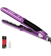 DORISILK Steam Hair Straightener for Hair ,Professional Ceramic Flat Iron ,2 in 1 Hair Straighten...