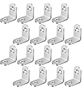 L Bracket Corner Brace Joint Right Angle 90 Degree Fastener Wood Support for Shelves Braces Mount...