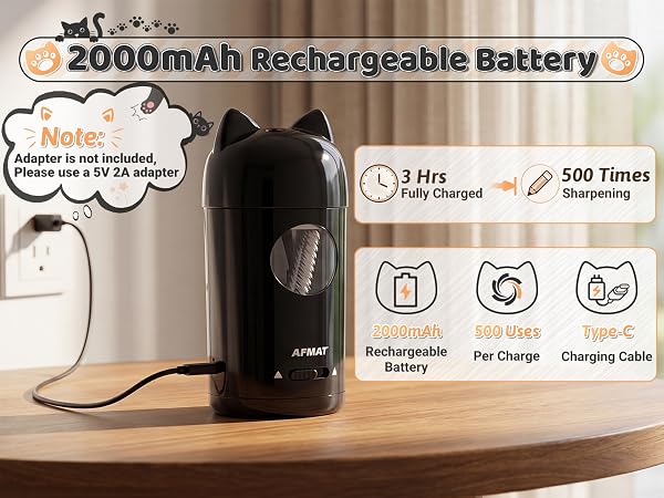 rechargeable pencil sharpener
