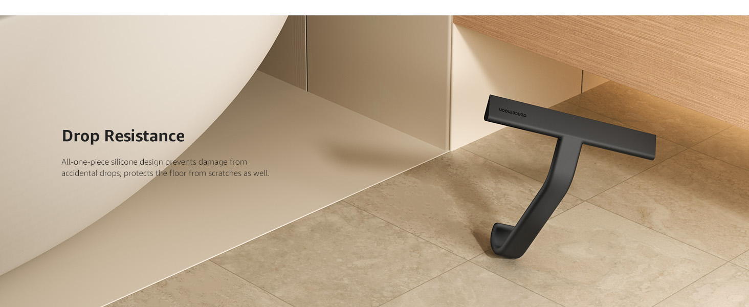 unbreakable all silicone wrapped shower squeegee prevents scratching ceramic floor tiles noise free