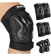 Tanden Skating Protective Gear Adult Knee and Elbow Pads Wrist Guards for Roller Skating Skateboa...