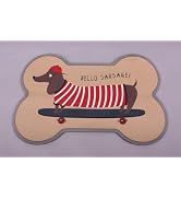 Casaido Feeding Mat for Food and Water Bowl, Absorbent-No Stains Quick Dry Dog Water Bowl Dispens...