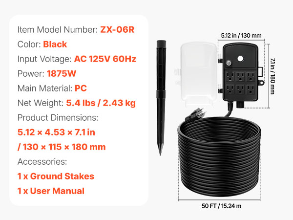 outdoor multi plug outlet