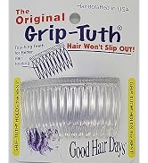 Good Hair Days Grip-Tuth Combs - Set Of 2 Hair Side Combs - Hair Combs For All Types Of Hair - De...
