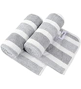 KinHwa Microfiber Hand Towels for Bathroom Soft and Absorbent Face Towels Grey Bathroom Hand Towe...