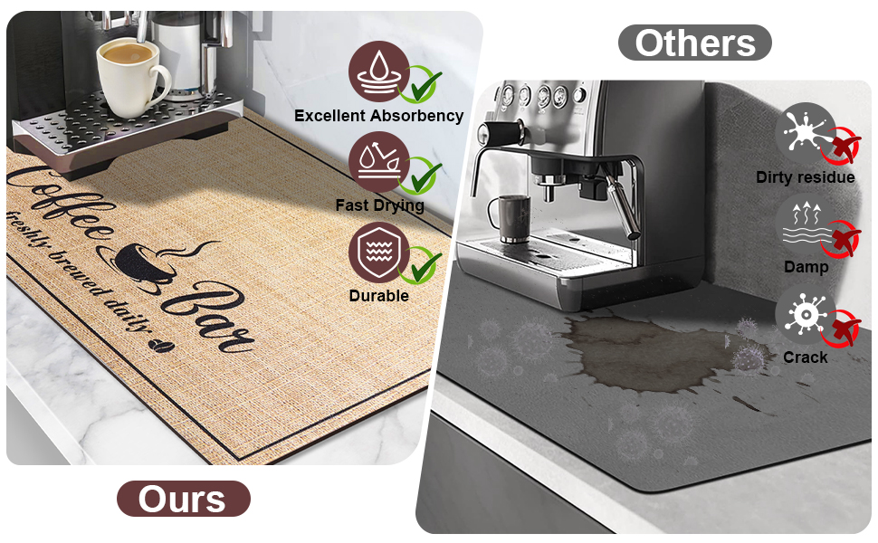 coffee machine mat