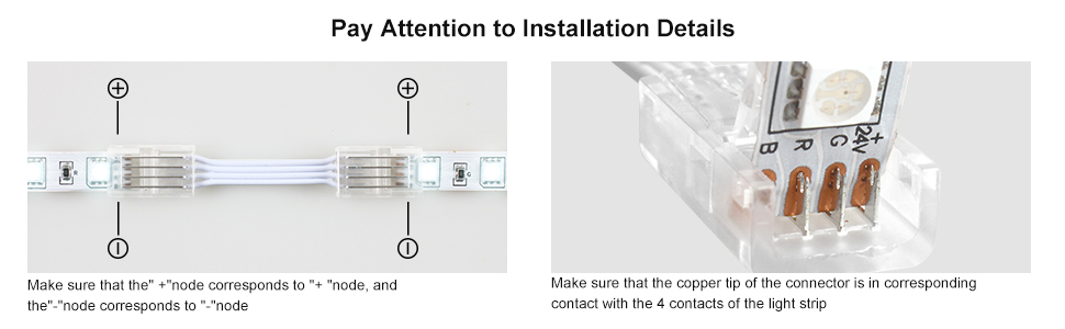 led strip connector 4pin
