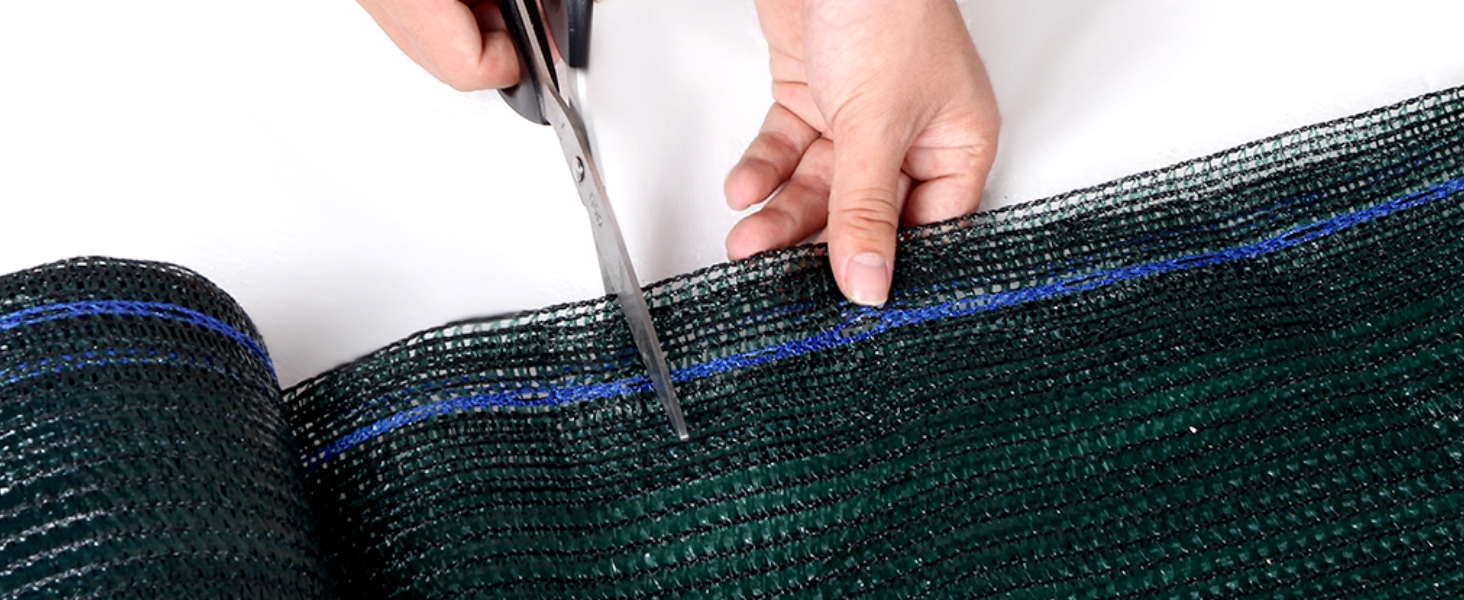 Cuttable shade cloth rolls DIY