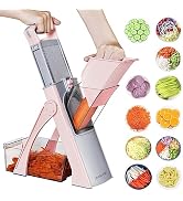 Jonscook Safe Mandoline Food Slicer For Kitchen - Vegetable Chopper With Adjustable Thickness, Mu...