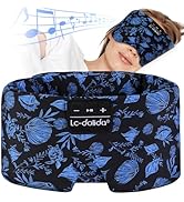 LC-dolida Sleep Mask with Bluetooth Headphones, Extra Large Silk Eye Mask for Sleeping Side Day S...