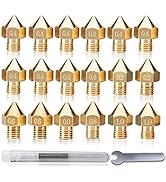 5Aplusreprap 18PCS CR10 Pro 3D Printer Nozzle Kit CR-10S Pro 0.4mm Hotend Extruder Nozzles for On...