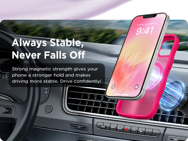 iPhone 13 iPhone 14 Magnetic Phone Case Slim Shockproof Women Men Protective Case Cover 6.1 inch
