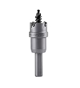 EZARC Carbide Hole Saw Heavy Duty, Hole Cutter for Stainless Steel, Sheet Metal 7/8" 22mm